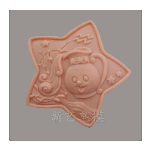 Constellation Aquarius shape soap mold silicone mold chocolate mold
