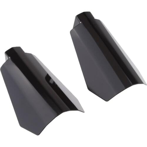 Customs Black Hand Guards for Harley Dynas/FXRs Baggers Lagre