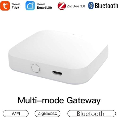 Tuya ZigBee Smart Gateway Multi-mode WiFi Bluetooth Mesh Hub Work with Tuya Smart Life App Voice Control Alexa Google Home