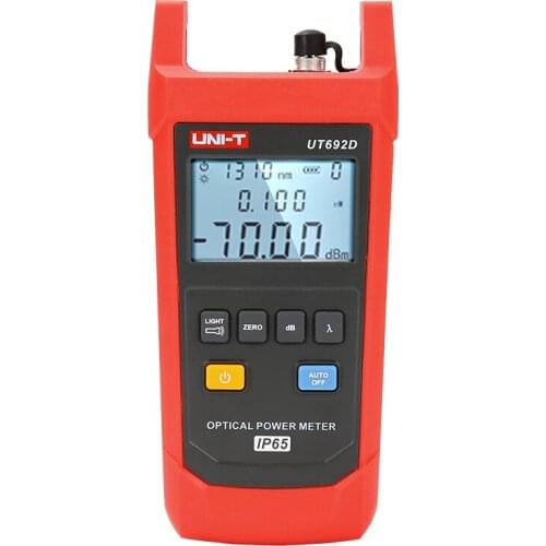 UNI-T UT692D Optical Power Meter Measurement Range -70 to 10dBm 800-1700nm InGaAs Backlight