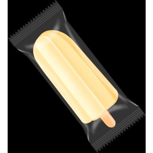 100Pcs Open Top Clear Plastic Ice Cream Packaging Bag Heat Seal Ice Pop Packing Pouch Transparent Popsicle Snack Pack Pouches