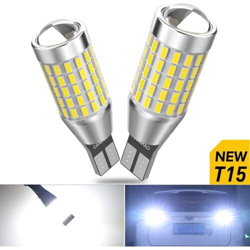 2X T15 W16W 87SMD LED Canbus Bulbs OBC Error Free Car Backup Reverse Lights 921 912 T16 LED Bulb Car Reverse Lamp White 6500K
