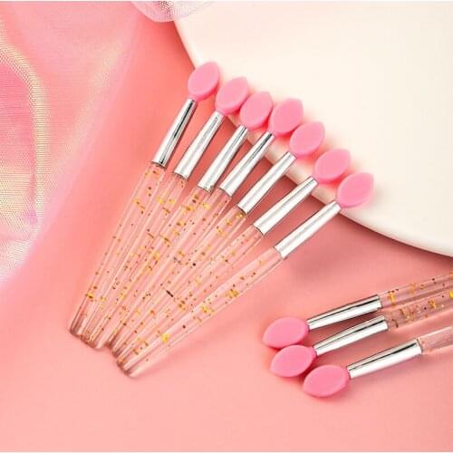 5/10/20Pcs Silicone Head Eyeshadow Lip Applicator Brush Eyeshadow Brush Soft Makeup Brushes Set Eye Shadow Make Up Supplies