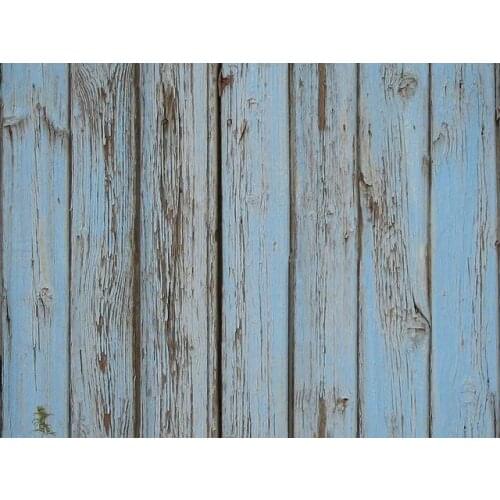 5x7ft Newborn Photography Background Cloth Heavy Dirty Blue Wood Floor for Baby Photography Custom Vinyl Backdrops Studio