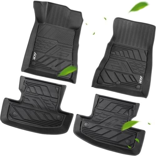 Car Antifouling Pad TPE Rubber Auto Car Floor Mat Foot Anti-slip Pad for Ford Mustang 15-20 Interior Accessories