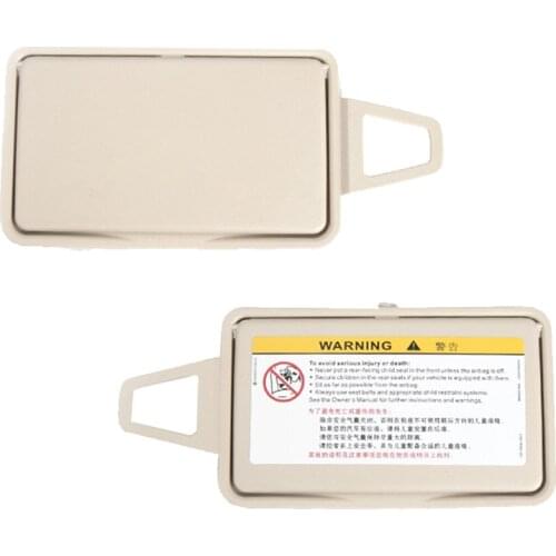 Beige Car Sun Visor Shade Makeup Cosmetic Mirror Cover for Mercedes Benz E Class W211 03-08