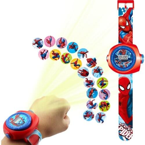 Cartoon Super Hero 3D Projection Kids Watches Boys Rubber Digital Children Watch Girls Clock Party Gift Wristwatch Dropshipping