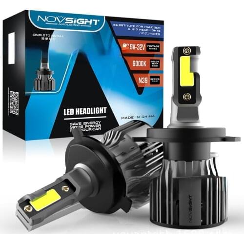 NOVSIGHT Car Headlight H4 Hi/Lo Beam LED H7 H1 H3 H8 H9 H11 H13 9005 9006 9007 50W 10000lm 6500K Auto Headlamp Fog Light Bulbs