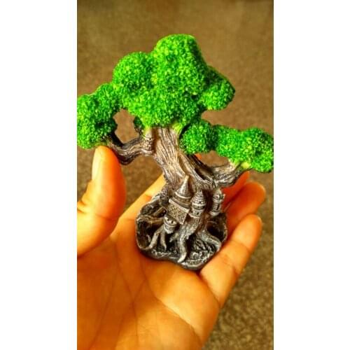 Micro landscape Castle Tree Micro landscape Garden Decorative Resin Handicraft Ornaments Decorations pine tree model