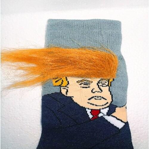 Beadsnice Donald Trump Socks Creative Art Socks Soft Funny Men Short Socks ID 40517