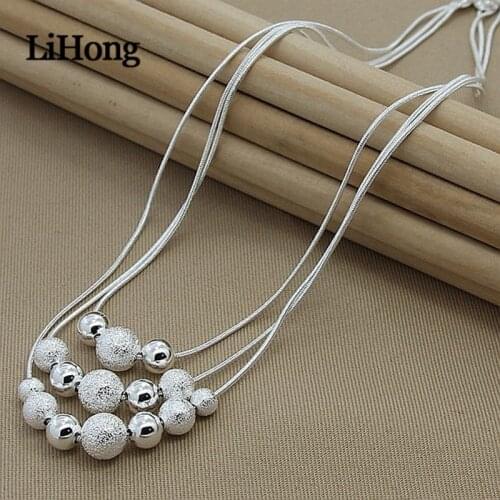 New 925 silver necklace multi-line snake bone butterfly heart five-pointed star pendant necklace for woman charm jewelry gift