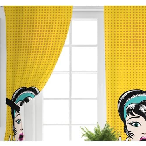 RealHomes Custom Design Digital Printed Backdrop Curtain-140x260 cm