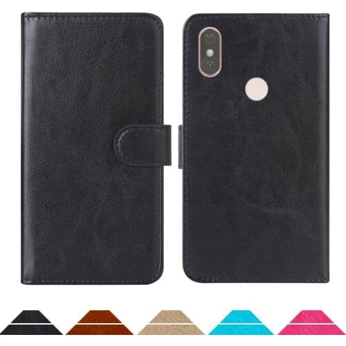 Luxury Wallet Case For DEXP GS155 PU Leather Retro Flip Cover Magnetic Fashion Cases Strap