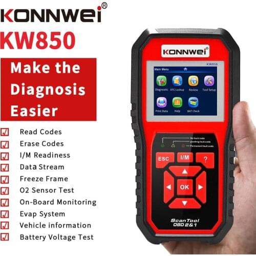 KW850 Code Reader Car Diagnostic Scanner Car Scanner