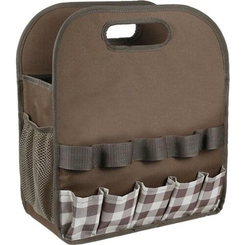 Waterproof Multifunctional Tool Organizer Tote Bag with Side Pocket Portable Gardening Accessory Best Sale-WT