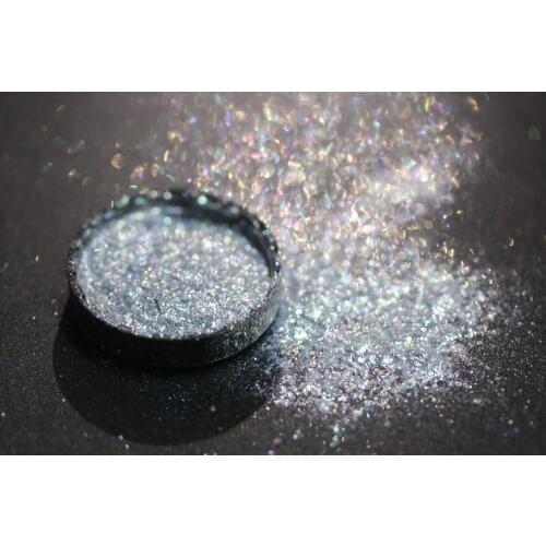 Super Bright Crystal Light Green Colorful Powder Pigment Decorating Pearlescent Powder Dust For Soap Nail Polish Make up