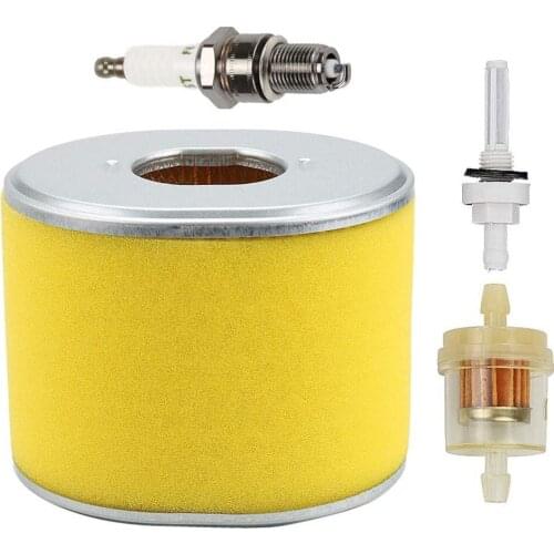 Air Cleaner with Fuel Filter Spark Plug Fit Honda GX340 GX390 13HP 11HP Generator Lawnmower 17210-ZE3-505