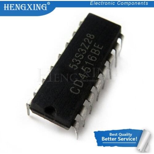 10pcs/lot CD4516BE DIP16 MC14516BCP MC14516 CD4516 DIP 4516BE DIP-16 new and original IC In Stock