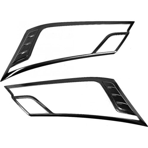 2pcs Car Front Headlight Molding Decoration Trim Frame Fit for Toyota HiAce 2019 car styling accessories