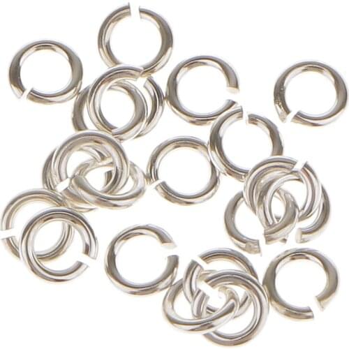 20x Sterling Silver Open Split Loop JUMP RINGS Findings Jewelry Making 3,4,5,6mm