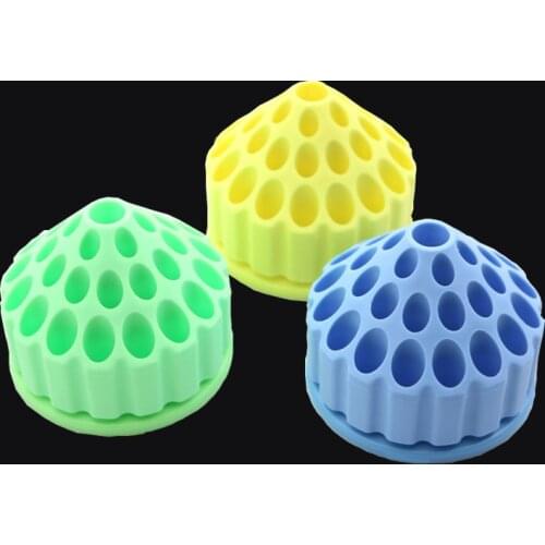 3pcs Dental Bur Box 35 Hole Drill Placement Box Dentist Tools Drill Case Disinfection Holder 360 Rotatable for Dental Instrument