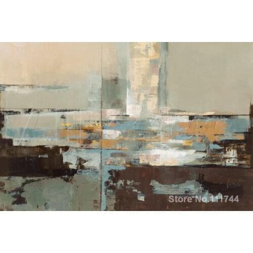 Abstract painting Morning Haze by Silvia Vassileva art for living room Hand painted High quality