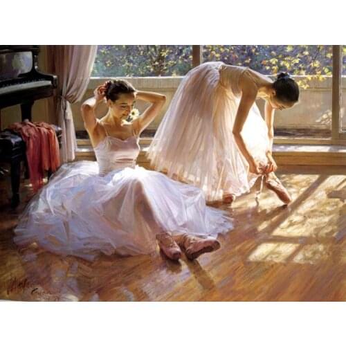 Ballet Dancers Canvas Print for for Living Room Decor Elegant Ballet Dancer Decorative Oil Paintings Canvas Wall Art Drop ship