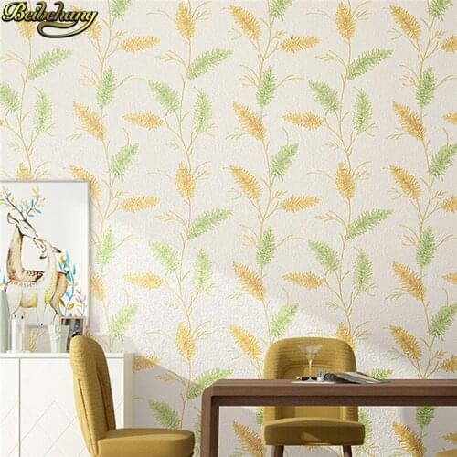 Beibehang Modern minimalist garden lavender deerskin wallpaper 3D thick embossed living room bedroom background wall paper roll