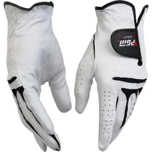Free shipping high quality soft feel comfortable durable men sheepskin golf glove