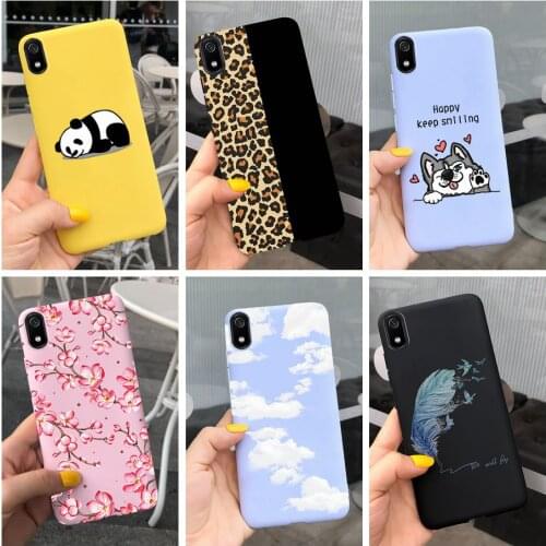 For Xaiomi Redmi 7A Case 7 A Soft Silicone Beautiful Flowers Cute Fashion Phone Cases For Redmi 7A Redmi7A Back Cover Full Coque