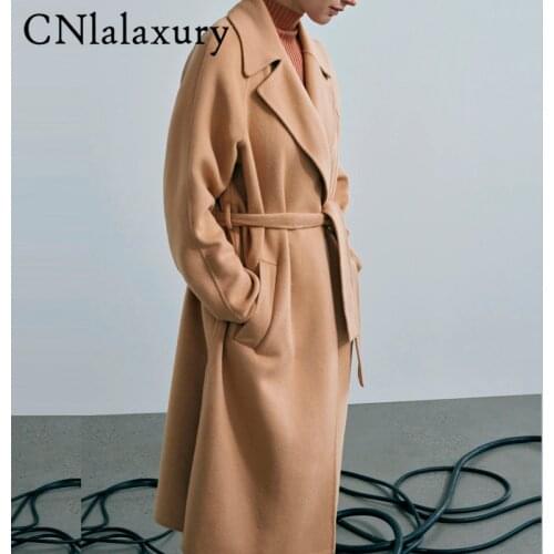 Женские пальто с поясом Cnlalaxury China At AliExpress