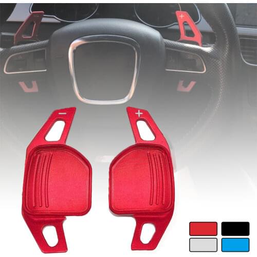 For Audi A1 A3 A4 A5 A6 A7 A8 Q5 Q7 TT S3 S4 S5 R8 06-11 Car Accessories Aluminum Steering Wheel Paddle Shifter Extension Shift