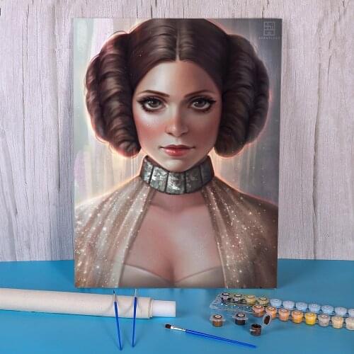 Cartoon Girl Woman Coloring By Numbers Painting Kit Oil Paints 40*50 Boards By Numbers Handmade For Kids Art