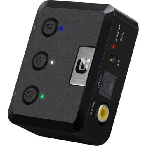 Dual Link Bluetooth CSR4.0 Optical SPDIF Toslink Coaxial RCA Aux 3.5mm Stereo Audio Transmitter Wireless Music Adapter for TV PC