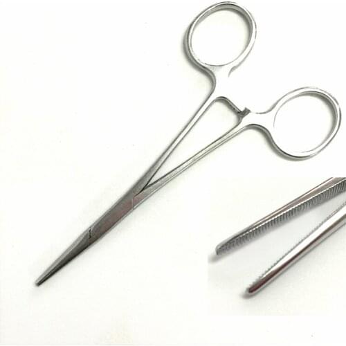 Hemostatic Forceps Straight Head 14 cm Stainless Steel Medical Pliers Surgical Forceps Laboratory Cutting Pliers Free Shipping