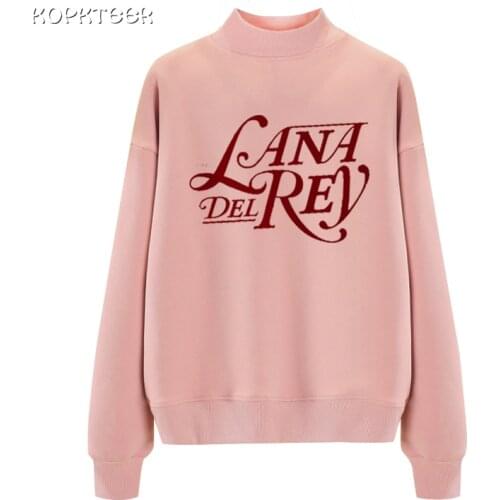 2020 Nieuwe Harajuku Fashion Simple Letters Lana Del Rey Hoodie Femme Streetwear Ulzzang Casual Pink Womens Hoodies Long Sleeve