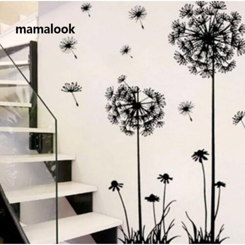Beautiful Dandelion Wall Stickers Living Room Bedroom Dream Of Flying Wall Sticker Home Decor Sticker On The Wall Decals