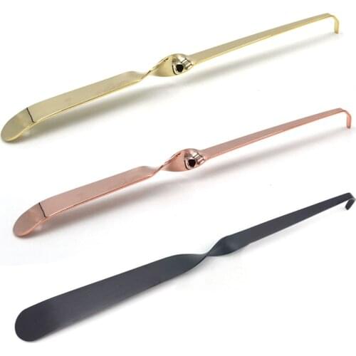 20cm Candle Snuffer Trimmer Hook Stainless Steel Carved Candle Wick Cutter Put out Extinguisher Hooks Candle Making Supplies