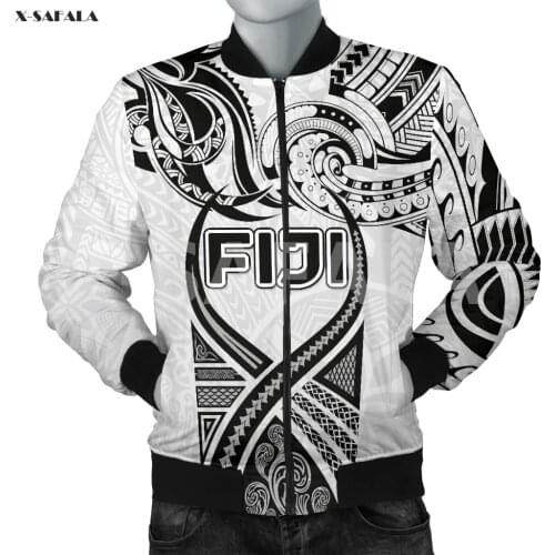 New Zealand Maori Hawaii 3D Over Printed Men Unisex 1 Bomber Jacket Zipper Casual Harajuku Streetwear Tracksuits Thick Coats