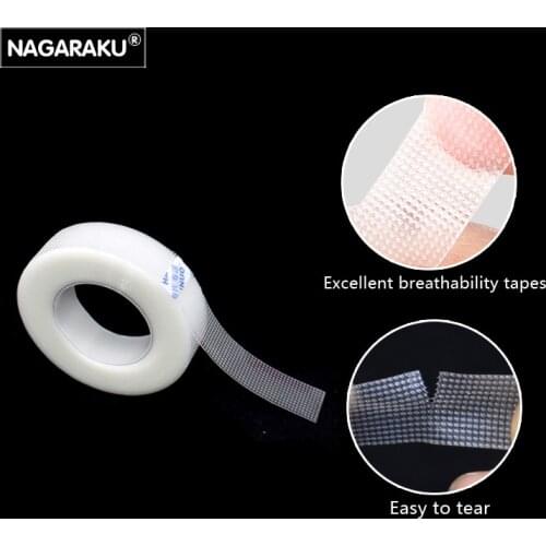 NAGARAKU PE material breathable and anti-allergy easy tear eye tapes for grafting false eyelash better than paper tapes