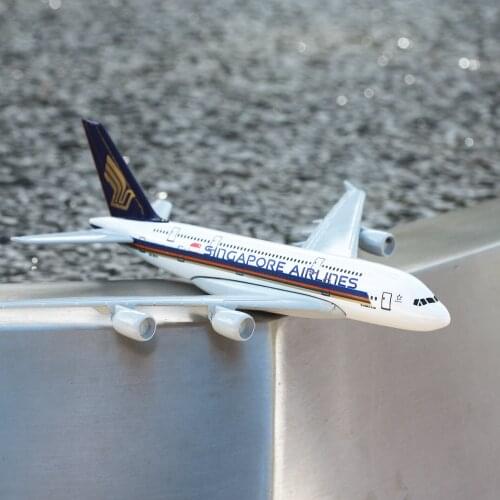Singapore Airlines Airbus A350 Airplane Diecast Aircraft Model 6" Metal Aeroplane Home Decor Mini Moto Toys for Children