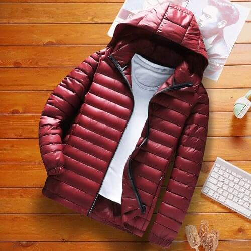 Men 2021 Winter Brand New Casual Mens All-Season Ultra Lightweight Packable Down Jacket Breathable Coat Men Hoodies Jackets