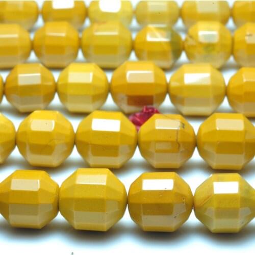 Natural Yellow Mookaite Faceted Double Terminated Point Beads Loose Gemstones Wholesale Semi Precious Stones Jewelry Making Diy