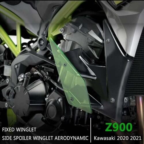 Side Downforce Naked Spoilers Winglet Fixed Wing Winglet Wind deflector For Kawasaki Z 900 Z900 2020 2021 Motorcycle Accessories