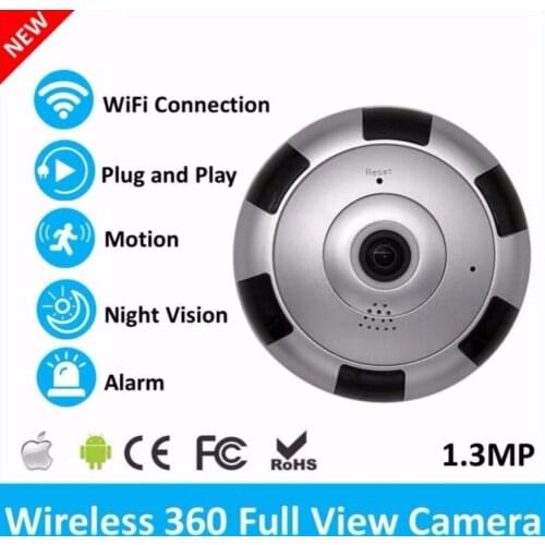960P Wifi Camera 360 Degree Panoramic Camera Home Security Video Surveillance Night Vision Fisheye Surveillance Camera