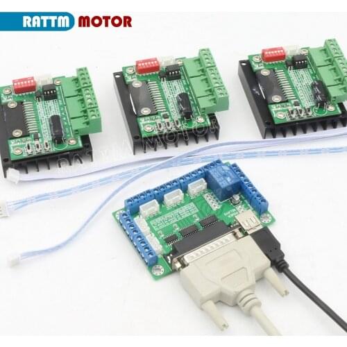 Breakout board 5 axis CNC & 3 Axis stepper Motor Driver TB6560 Controller Board for Nema23 stepper servo motor