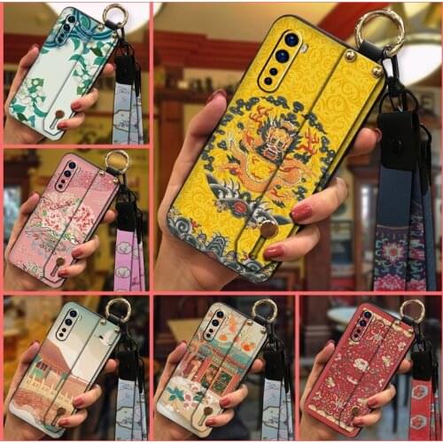 Shockproof For Girls Phone Case For One Plus Nord Lanyard TPU For Woman Anti-knock Soft Case