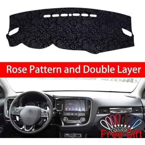 Rose Pattern For Mitsubishi outlander 2013 2014 2015 2016 2017-2019 Car Stickers Car Decoration Accessories Interior Car Decals