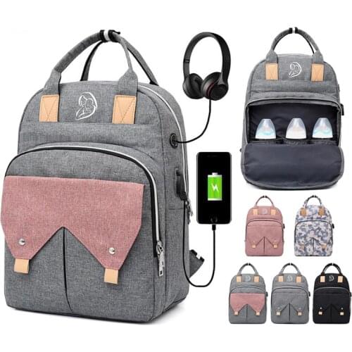 Nappy Backpack Bag Mummy Large Capacity Bag Mom Baby Multi-function Waterproof Outdoor Travel Diaper Bags for Baby Care