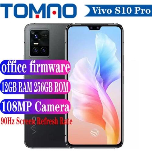 Original Vivo S10 Pro 5G SmartPhone Android 11 Dimensity1100 6.44'' AMOLED 90Hz Screen 4050mAh Battery 44W 108MP Camera NFC OTA